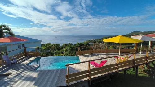 Villa Yekrik Yekrak avec vue exceptionnelle sur la mer des Caraïbes (Villa Yekrik Yekrak avec vue exceptionnelle sur la mer des Caraibes) in Deshaies