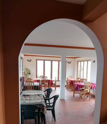 Restoran, Hostal Inti Wayra in Yumani