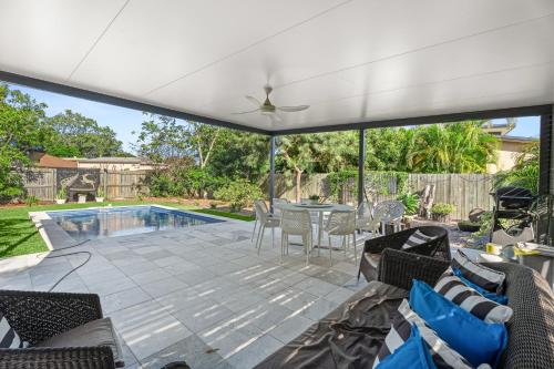 Coastal 4-Bed Retreat with Pool in Toogoom