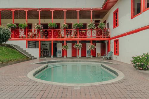 Hot spring bath, Hacienda Termales La Quinta Eco Lodge in Tesorito