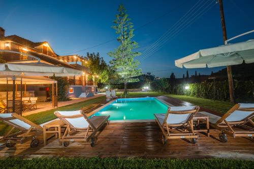 Swimmingpool, Villa Arokaria in Tsilivi