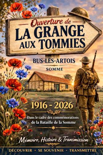 La Grange aux Tommies-Pays du Coquelicot-Somme Battlefields in Couin