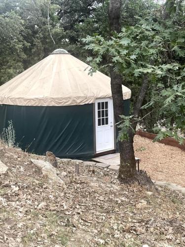 . Cozy Yurt on a Hilltop Camping Compground for a Unique Glamping Getaway in North San Juan, California