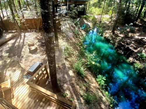 Tranquil Creekside Container with Private Waterfall Near Renaissance Festival | Magnolia, Texas in Magnolia (TX)