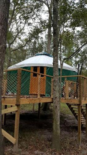 . Rustic Luxury: Riverfront Yurt Glamping in Claxton, Georgia