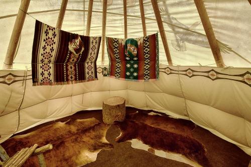 Incredible Secluded Tipi Nestled Amidst Trees and Fire Pit Provided in Garden Valley, Idaho in Crouch