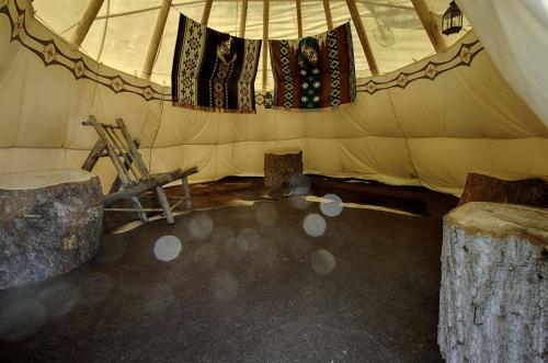 Incredible Secluded Tipi Nestled Amidst Trees and Fire Pit Provided in Garden Valley, Idaho in Crouch
