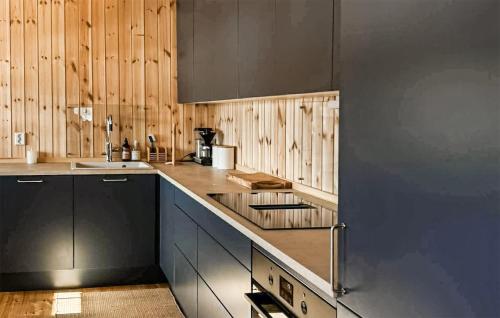 厨房, Stunning Home In Gol With Sauna in 高尔