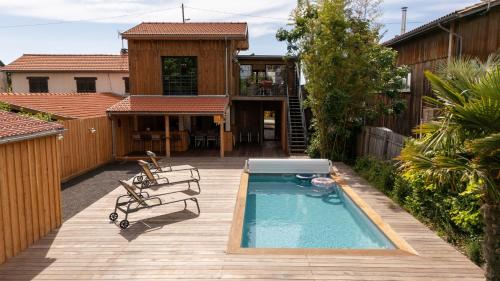 Villa Bonheur - Piscine face au port de La Teste