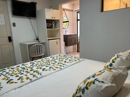 1 double bed