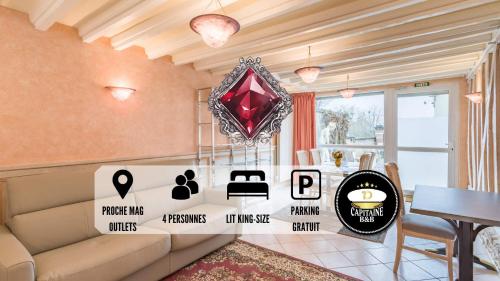 Le RUBIS - Confort - Proche Mag Outlet Troyes - Parking gratuit - Laines-aux-Bois
