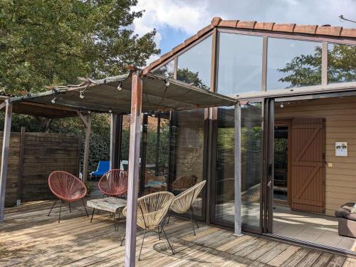 Maison en bois charmante proche lac - 9 pers. - FR-1-877-31