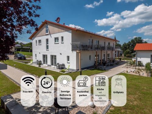 Exterior view of Holledau-Apartments - Auszeit im schonen Hopfenland in Bayern - voll ausgestattete Apartments - Gart