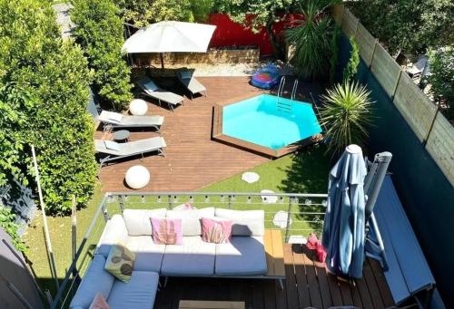 Maison contemporaine avec piscine privée – khách sạn tại Croix-Daurade