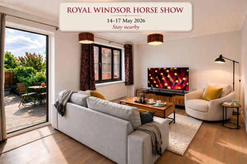 Garden, Driveway, Private, Nr Windsor & Great Park gîte à louer Old Windsor