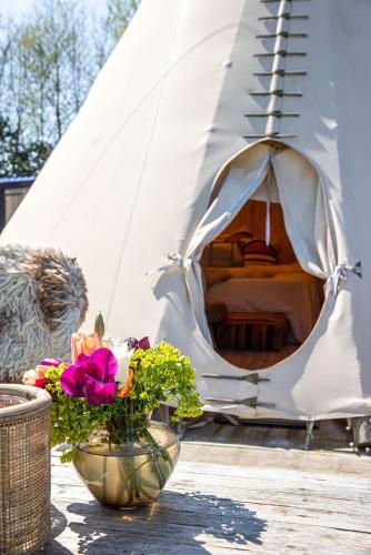 Tipi Marie at Logie Marie gîte à louer Meersstraat