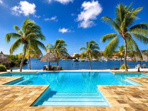 Garden, JeVakantie Spanish Water Apartments B7 and C8 with Infinity Pool near Jan Thiel in Jan Thiel