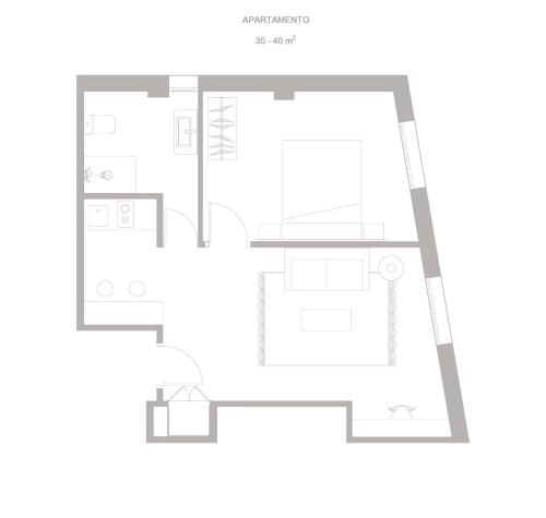 1 twin bed, 1 sofa bed