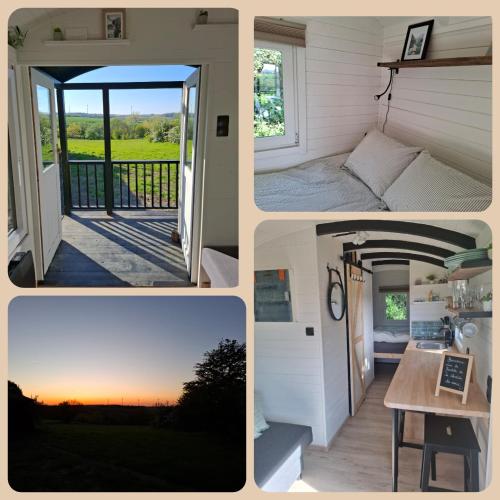 Roulotte - tiny house de la Ferme de la Chevêche - Camping - Fosses-La-Ville