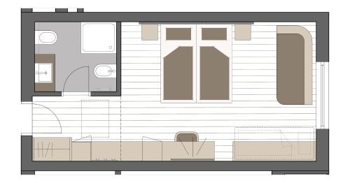 2 twin beds, 2 bunk beds, 1 sofa bed