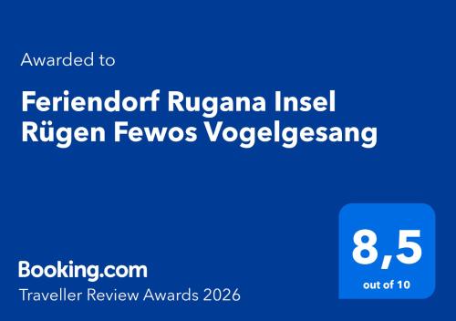 Feriendorf Rugana Insel Rügen Fewos Vogelgesang in Dranske, Deutschland