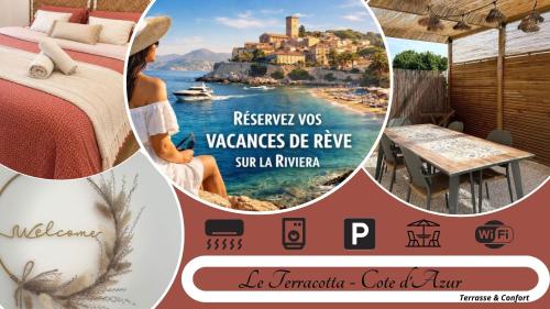 LE TERRACOTTA COTE D'AZUR - Proche PLAGE - Terrasse & Confort - CLIM - Parking et Wifi Gratuit- OFFRE SPECIALE