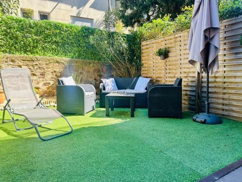 Le Cosy Garden Mer jardin AC & Wi-Fi