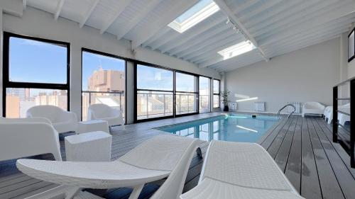 Swimming pool, Las Heras 3A - Depto para 4 personas a cuadras del mar en zona Guemes, Mar del Plata - Hola Sur in Mar del Plata