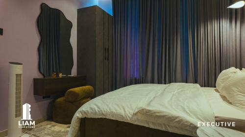 Bed, One Bedroom Apartment -LIAM signature, Akowonjo, Egbeda in Ifako-Ijaiye