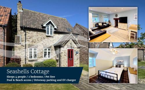 Seashells Cottage - Part of the The Bay Filey Holiday Village with pool, gym and direct beach access, pub, restaurant, tennis and meadows walks, Reighton