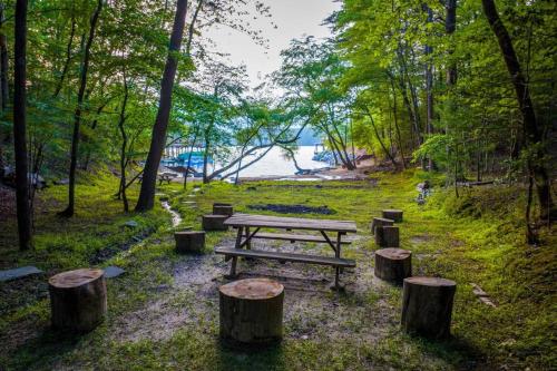Double Decker Dock with Sunset Views in Marion
