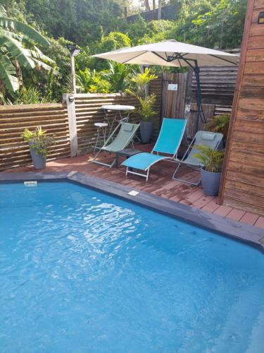 A Ka Roro petit appart cosy T2 - proche CHU, wifi, piscine in Morne-A-l'Eau