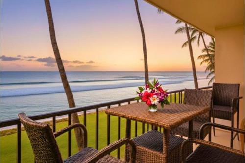 KBM Resorts FREE CAR Papakea Oceanfront 1-Bedroom Corner Unit with King bed and Unobstructed views PKA-201, Каанапали