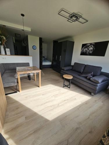 מטבח, Bergpanorama zum Grimming Appartement Ferienwohnung Pichlarn in איגן אים אנסטאל