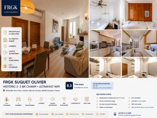 FRGK Suquet Olivier Historic 2-3 BR Charm UltraFast WiFi