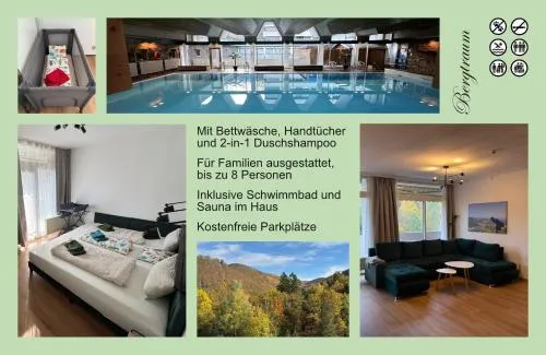 Bergtraum Schwimmbad, Sauna, Familienbett, Kinderbett, 2 Bäder in Bad Harzburg, Deutschland