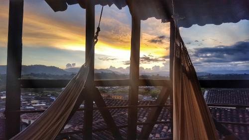 A szálláshely kívülről, Hostal Bambu in San Agustin