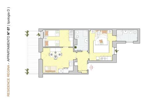 2 bedrooms, 3 beds