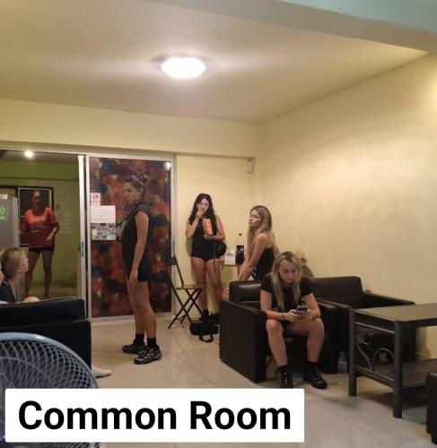 Shared lounge/TV area, Smile Capsule Hostel near Srigurd Temple