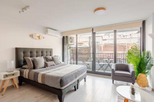 Departamento Suite, Centro Turístico Santiago, Aire Acondicionado y Calefacción, Terraza Privada, Cowork, Palacio De La Moneda