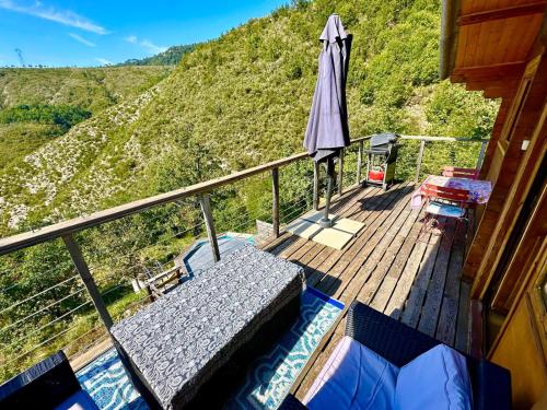 Chalet sur pilotis avec piscine privée (Chalet sur pilotis avec piscine privee) in Coaraze