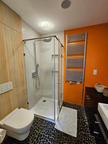 Bathroom, Luxury Prague Garden Retreat with Hot Tub and Pinball in Prague 20