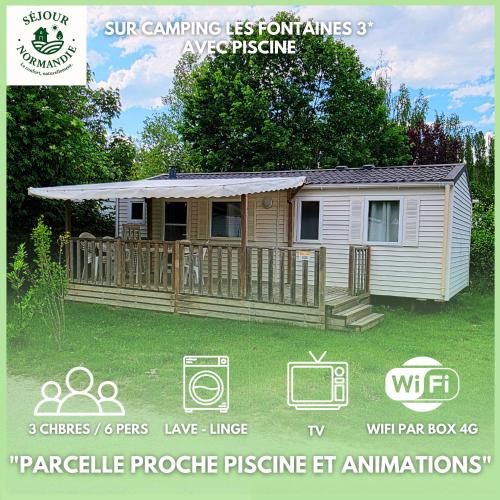Séjour Normandie - Mobilhome confort 3ch-6p avec TV-WiFi et lave-linge dans l'Eure - 332 (Sejour Normandie - Mobilhome confort 3ch-6p avec TV-WiFi et lave-linge dans l'Eure - 332) in Anet
