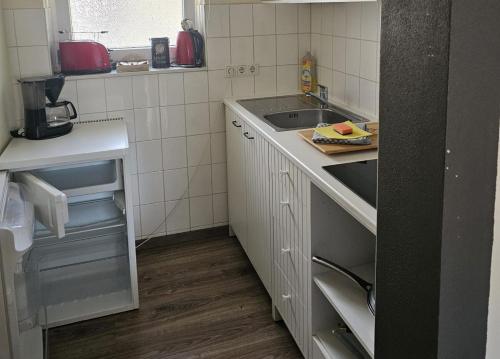 Kitchen, Ferienwohnungen am Main in Erlabrunn