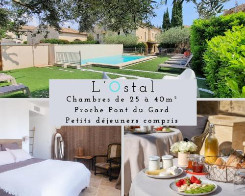 L'Ostal Saint Hilaire d'Ozilhan - Bed & Breakfast chambre d'hôte Forêt de Malmont