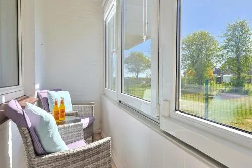 Seedeich in Nordstrand, Deutschland