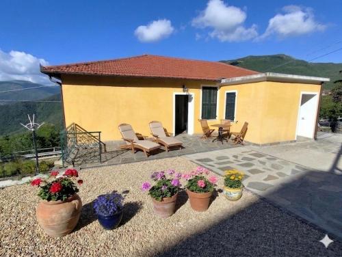 Balkons/terase, Casa Sud Miranda - rustico di paese in Borghetto dʼArroscia