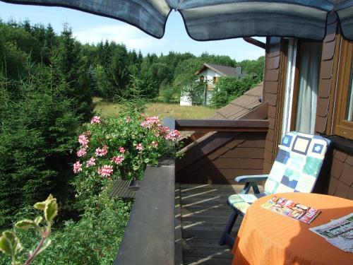Terraza/balcón, Ferienwohnung Heger in Bad Steben