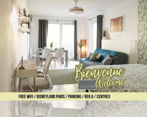 Appartement Cosy Case 6 pers terrasse parking proche Disney et Paris