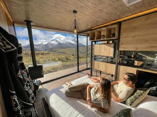Tiny house, comfort and peace facing Chimborazo in Čimborazo